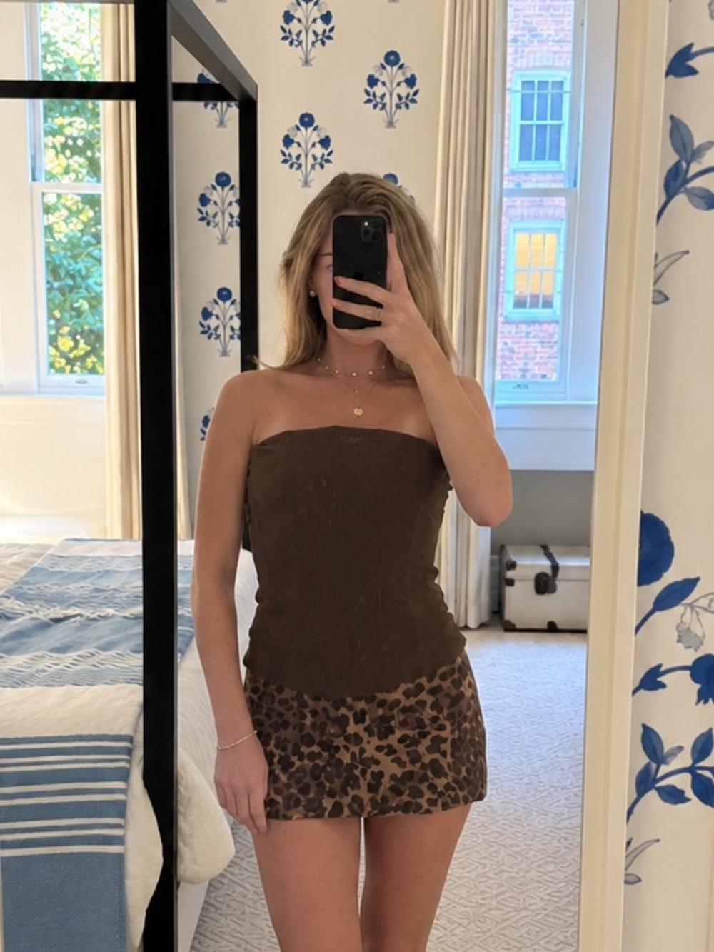 NWT MISSGUIDED Boned Mesh Corset Bandeau Top